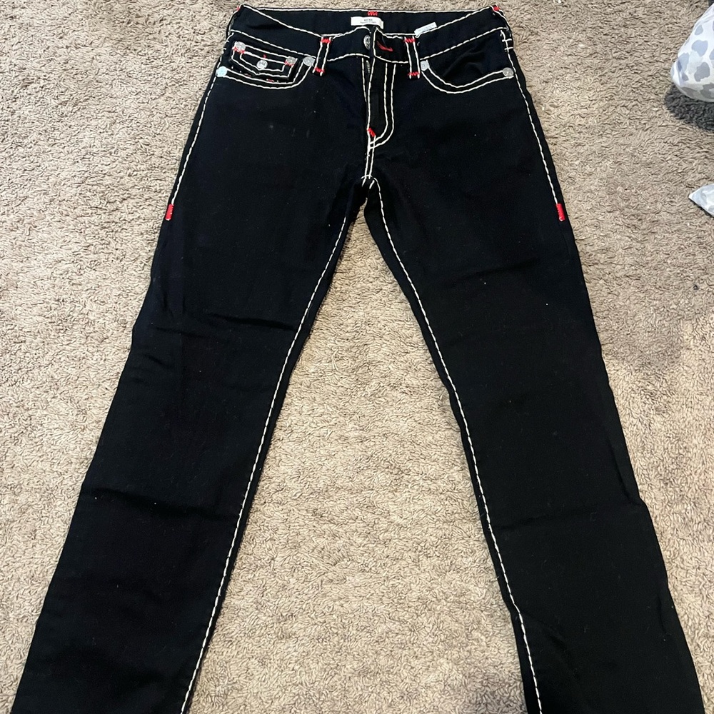 True Religion Black Relaxed Men Jeans